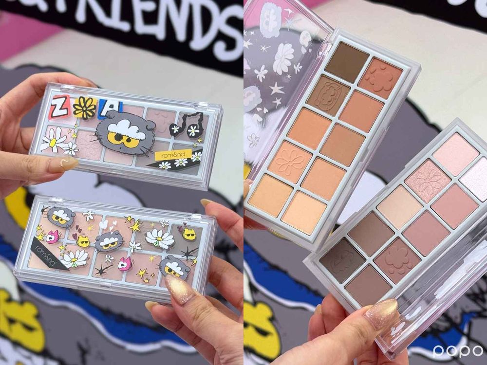 不飛韓國也買得到！rom&nd攜手ZO&FRIENDS限量聯名彩妝正式來台，雲朵貓ZOA氣墊粉餅、滿額贈都太萌了！-13