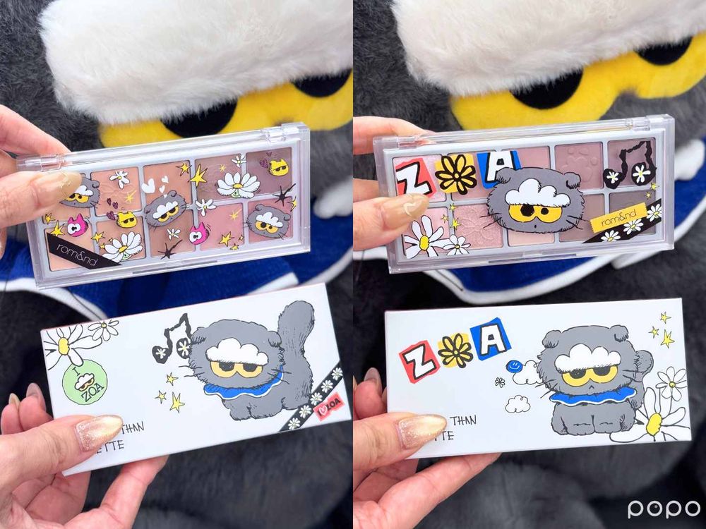 不飛韓國也買得到！rom&nd攜手ZO&FRIENDS限量聯名彩妝正式來台，雲朵貓ZOA氣墊粉餅、滿額贈都太萌了！-14