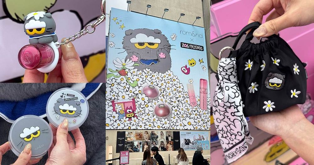 不飛韓國也買得到！rom&nd攜手ZO&FRIENDS限量聯名彩妝正式來台，雲朵貓ZOA氣墊粉餅、滿額贈都太萌了！-1