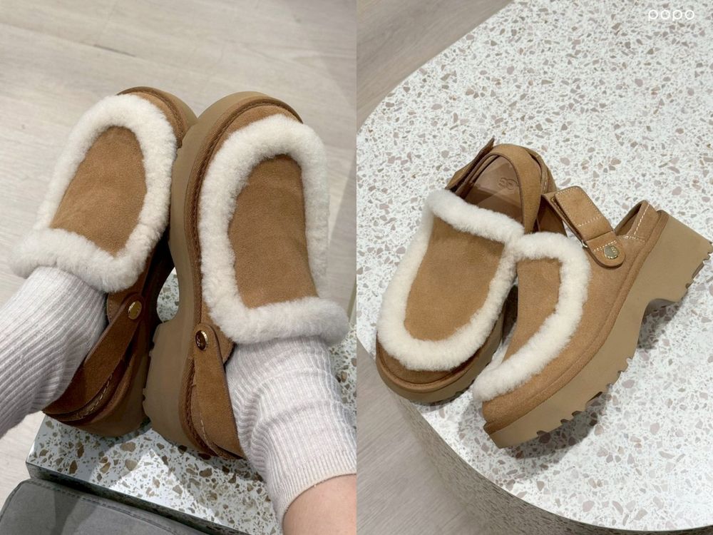 愛豆冬天離不開它！6雙UGG新爆款「雪靴、毛毛拖鞋」出爐！ 厚底瑪莉珍、穿上腿變超細！-8