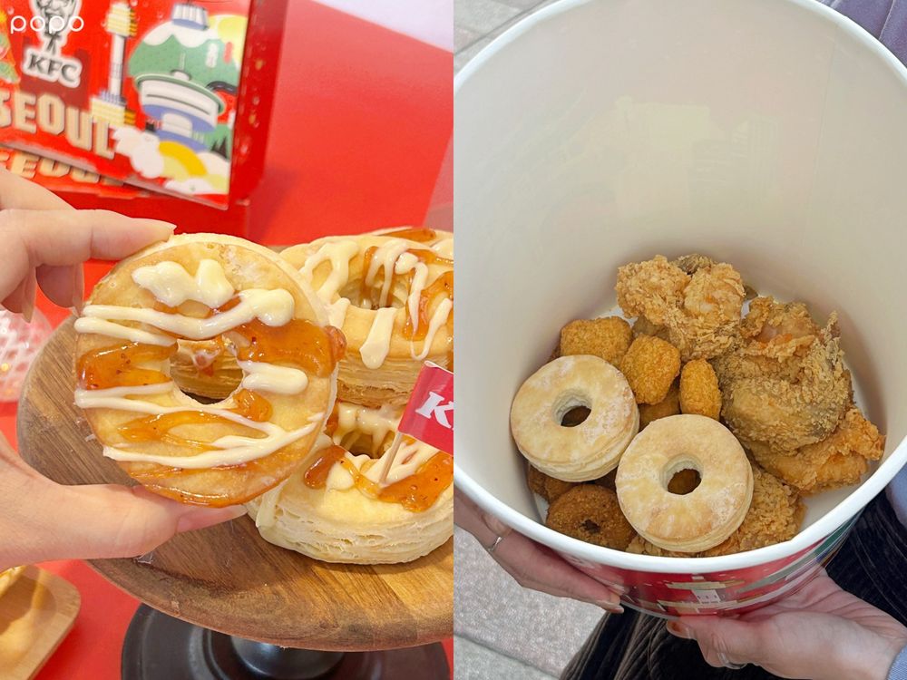 2025聖誕限定必吃！肯德基「聖誕首爾巨大桶」雪花起司炸雞+比司吉+可可流心蛋撻太欠吃！-8