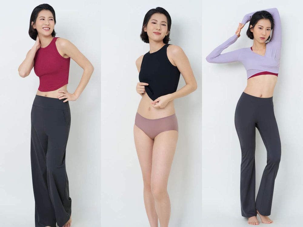 黛安芬秋冬新品登場！最美大使「Lily許韶恩」同款運動內衣、長袖必收！身材比例好到讓人羨慕！-10