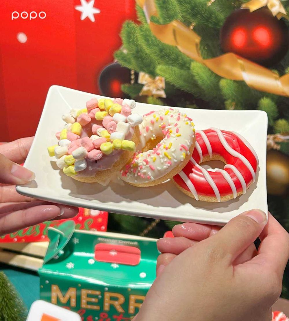 Mister Donut聖誕限定甜點來了！脆上爆紅「爆漿開心果波波隆尼、草莓熊太郎甜甜圈」全都想吃！-8
