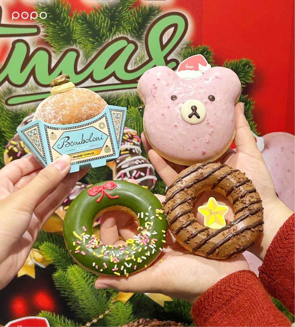 Mister Donut聖誕限定甜點來了！脆上爆紅「爆漿開心果波波隆尼、草莓熊太郎甜甜圈」全都想吃！-10
