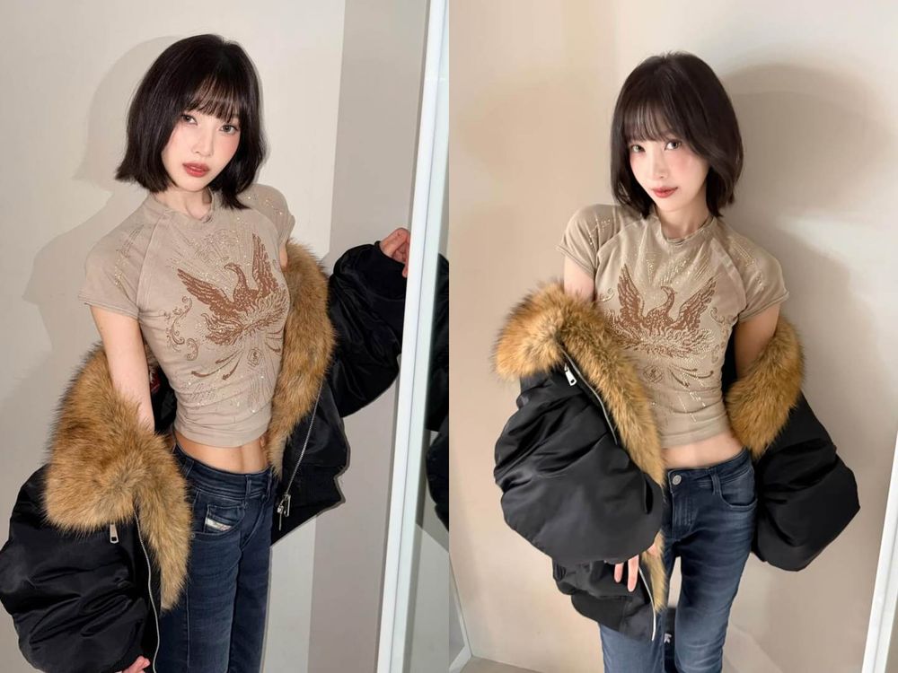 子瑜「小鳥搖」美臀短褲找到了！原來是這品牌「台灣也買得到」！Joy同款牛仔褲顯瘦到誇張！-3