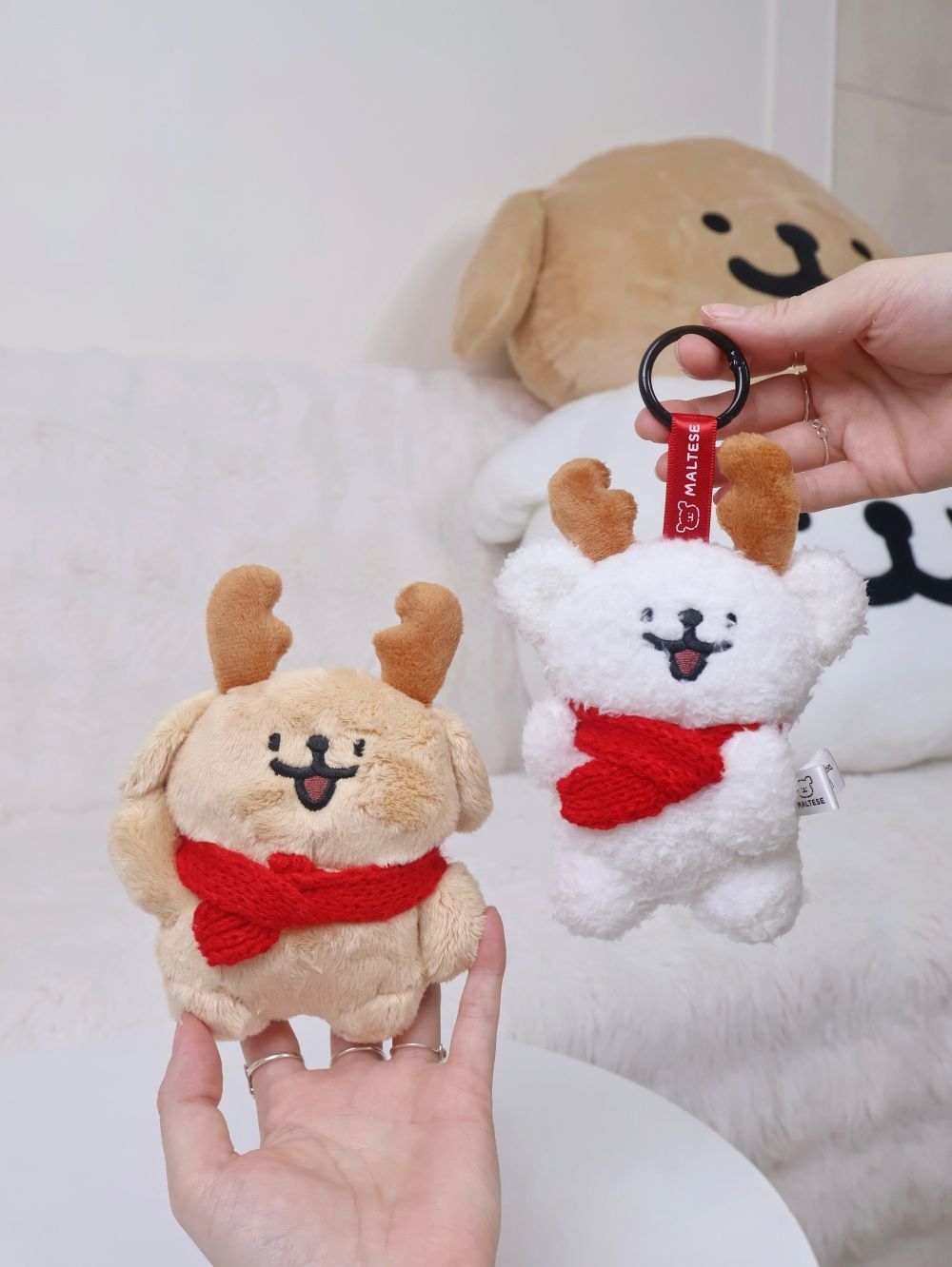 7-11開賣線條小狗周邊小物！超可愛「聖誕麋鹿小白吊飾、超巨大小黃金抱枕」萌到想全部帶回家！-4