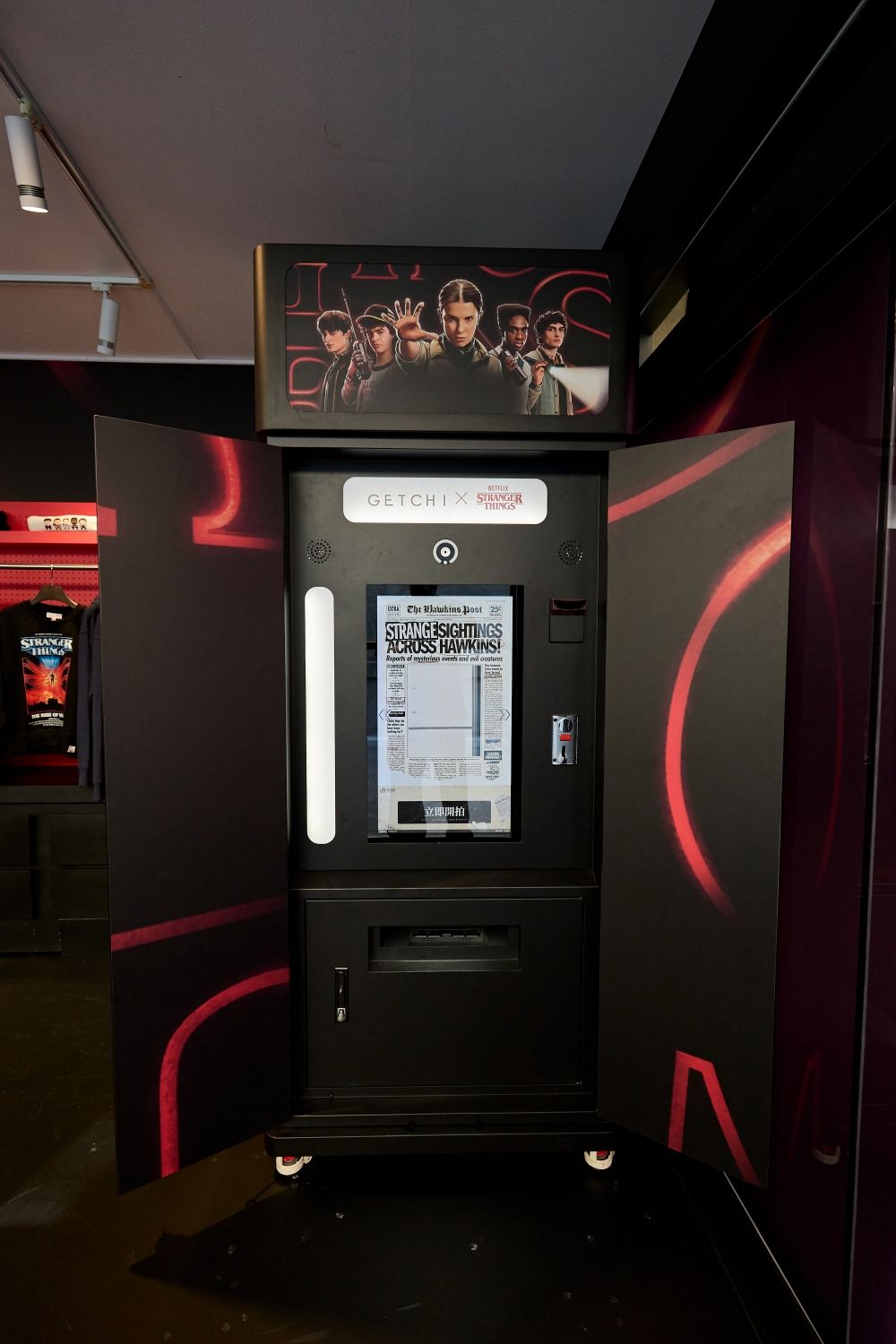 鐵粉興奮爆炸！GETCHI《怪奇物語》聯名貨櫃屋太狂！「角色盲盒、報紙拍貼機」一起踏入顛倒世界！-7