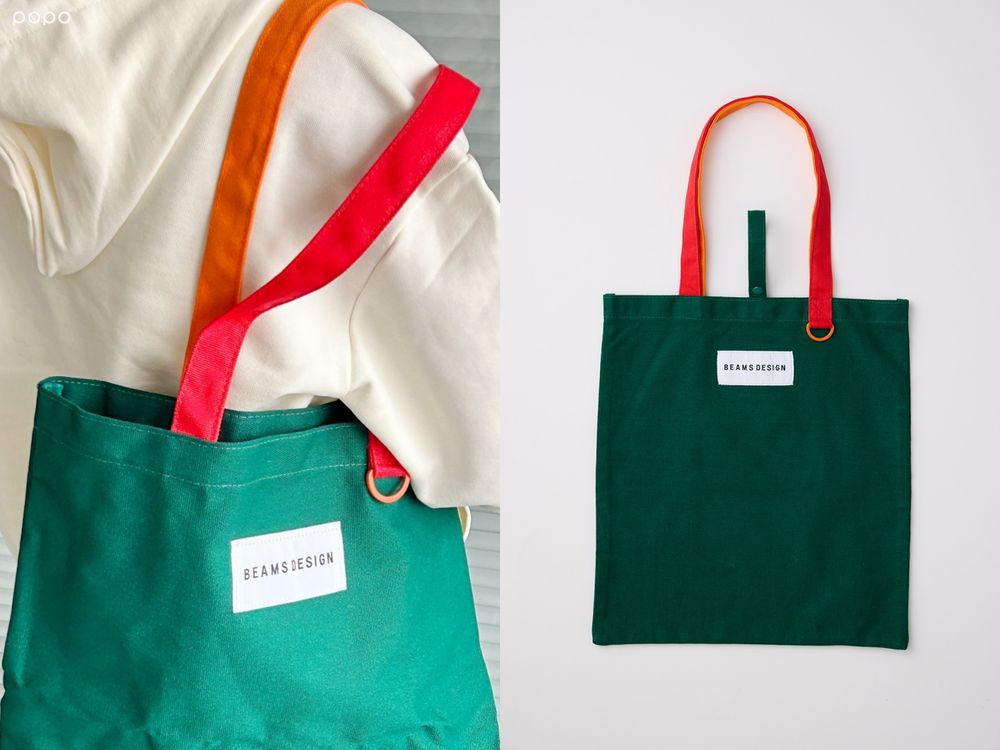 7-11開賣BEAMS DESIGN聯名小物！日本設計超可愛「紅橘綠條紋長襪、購物袋、帆布袋」脆友都在搶！-12