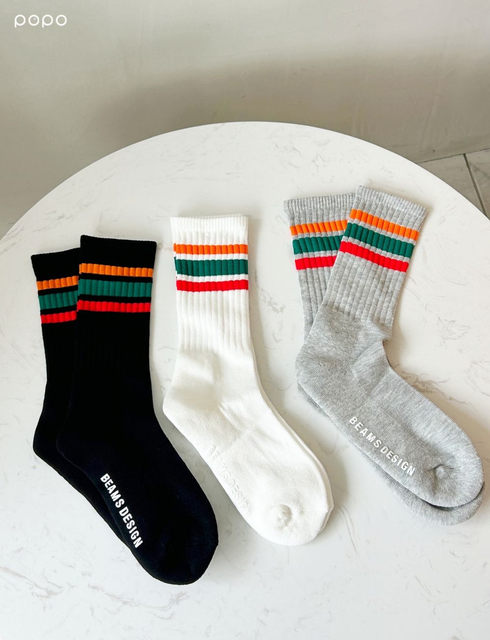 7-11開賣BEAMS DESIGN聯名小物！日本設計超可愛「紅橘綠條紋長襪、購物袋、帆布袋」脆友都在搶！-15