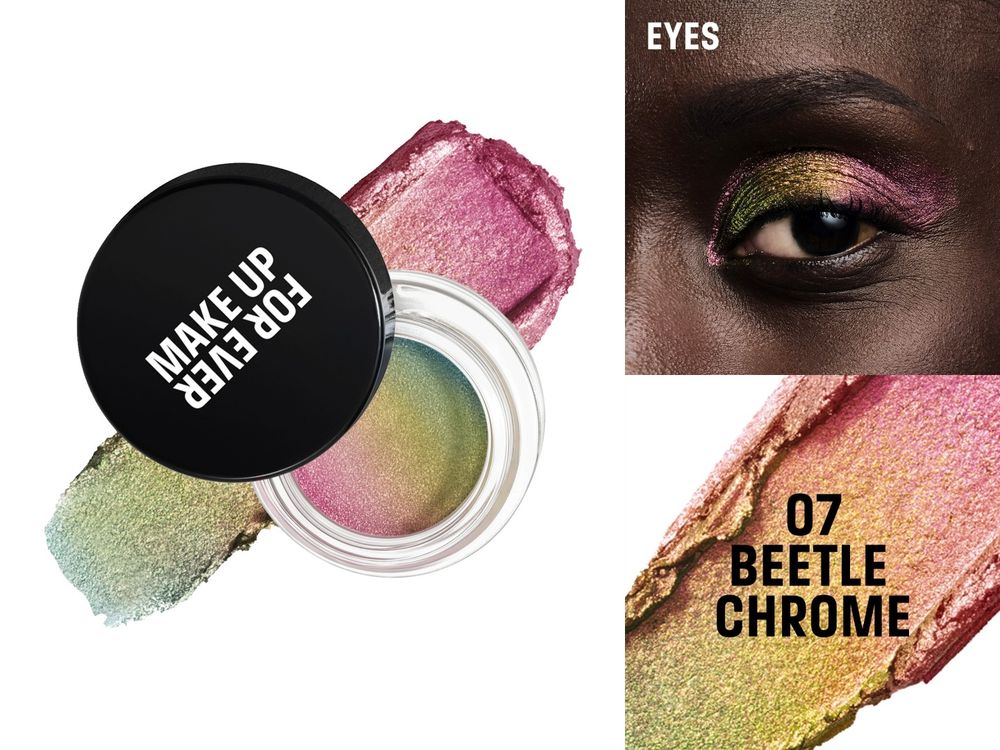 日妞狂收藏聖誕眼影！MAKE UP FOR EVER「彩虹星光多用膏」多角度變化絕美偏光，靠這顆打造年末最美眼妝！-6