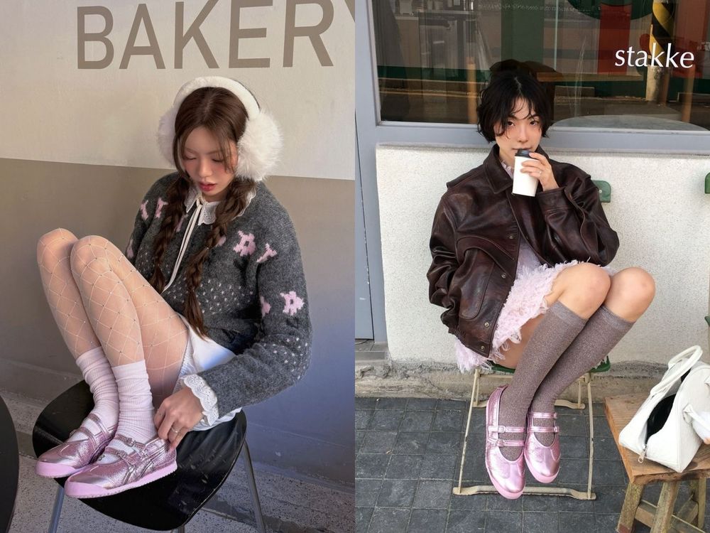 韓女改搶這雙鬼塚虎！瑪莉珍球鞋新色「公主粉、銀河黑」高級感拉滿！這次沒理由不買了！-7