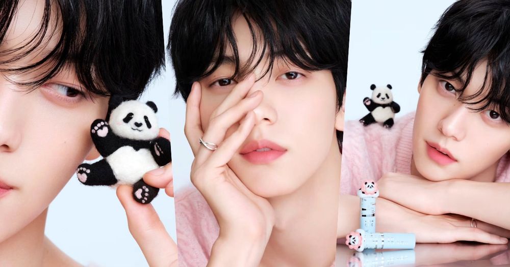 MOA注意高萌來襲！TXT秀彬夢幻代言INTO YOU「萌蘭熊貓」聯名彩妝，這溫柔眼神讓少女心都被接住了！-1