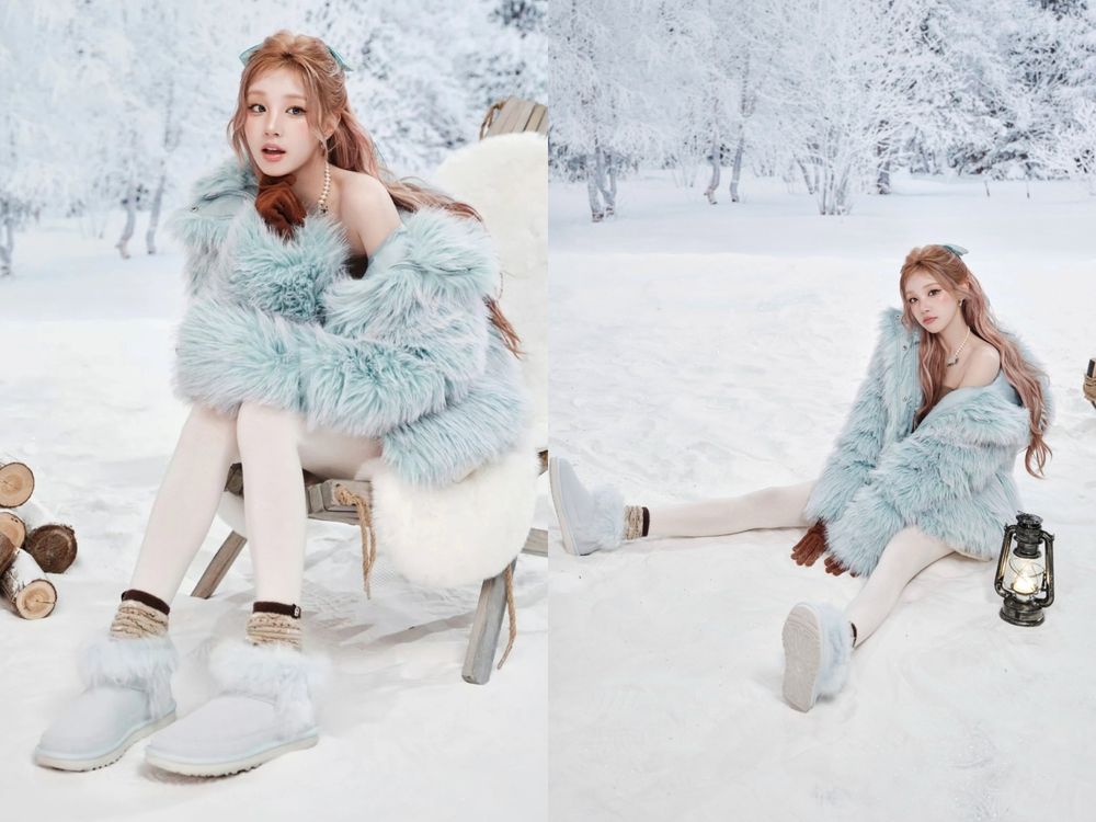 哪來的雪國精靈！宋雨琦再發AI奇蹟美照「UGG雪地穿搭」根本漫畫走出來的！腳上雪靴是這雙！-3