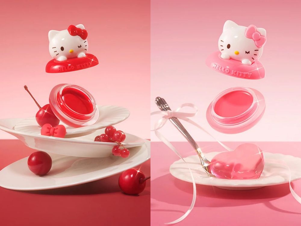 Hello Kitty風暴席捲美妝圈！SHEGLAM第二波凱蒂貓聯名全品項開箱，蝴蝶結夾心唇膏、無嘴貓粉撲、少女心噴發！-16