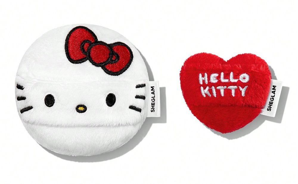 Hello Kitty風暴席捲美妝圈！SHEGLAM第二波凱蒂貓聯名全品項開箱，蝴蝶結夾心唇膏、無嘴貓粉撲、少女心噴發！-19