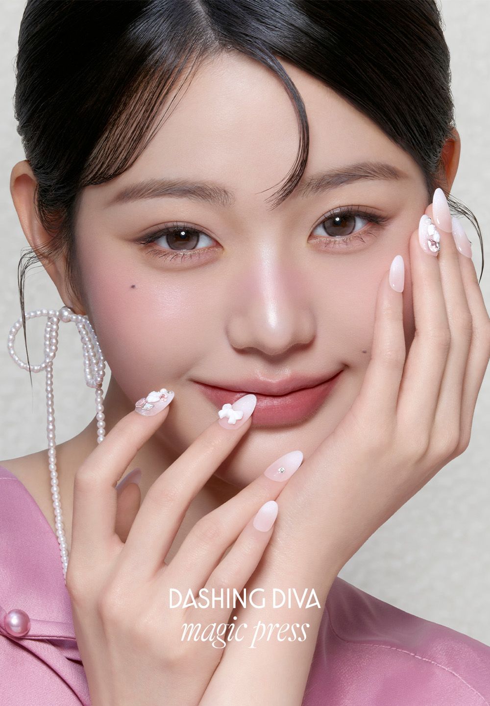 張員瑛同款美甲快收藏！韓國人氣美甲片冬季系列太夢幻「裸粉寶石、雪地貓眼、女人味酒紅」，不用傷荷包也能擁有光療美甲！-2