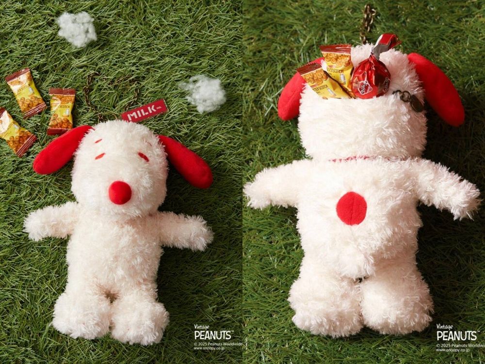 2025日本最新必買史努比周邊盤點！Q翻「史努比絨毛束口袋、炭灰史努比玩偶」行李超重也要扛回家！-3