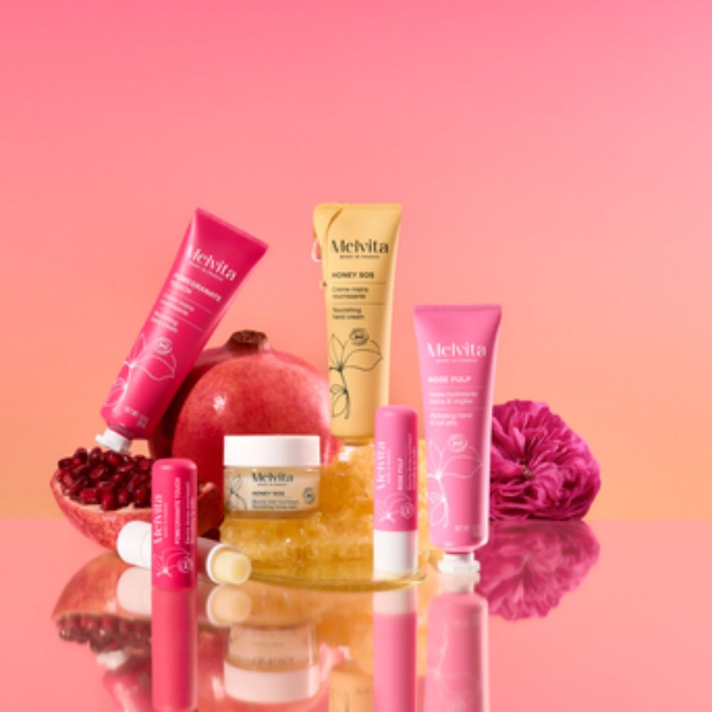 最有情緒價值的禮物首選！Melvita「香氛果油手唇護理」全新上市，紅石榴、花蜜、玫瑰香氣滿滿、再送限量迷你收納鐵盒！-3