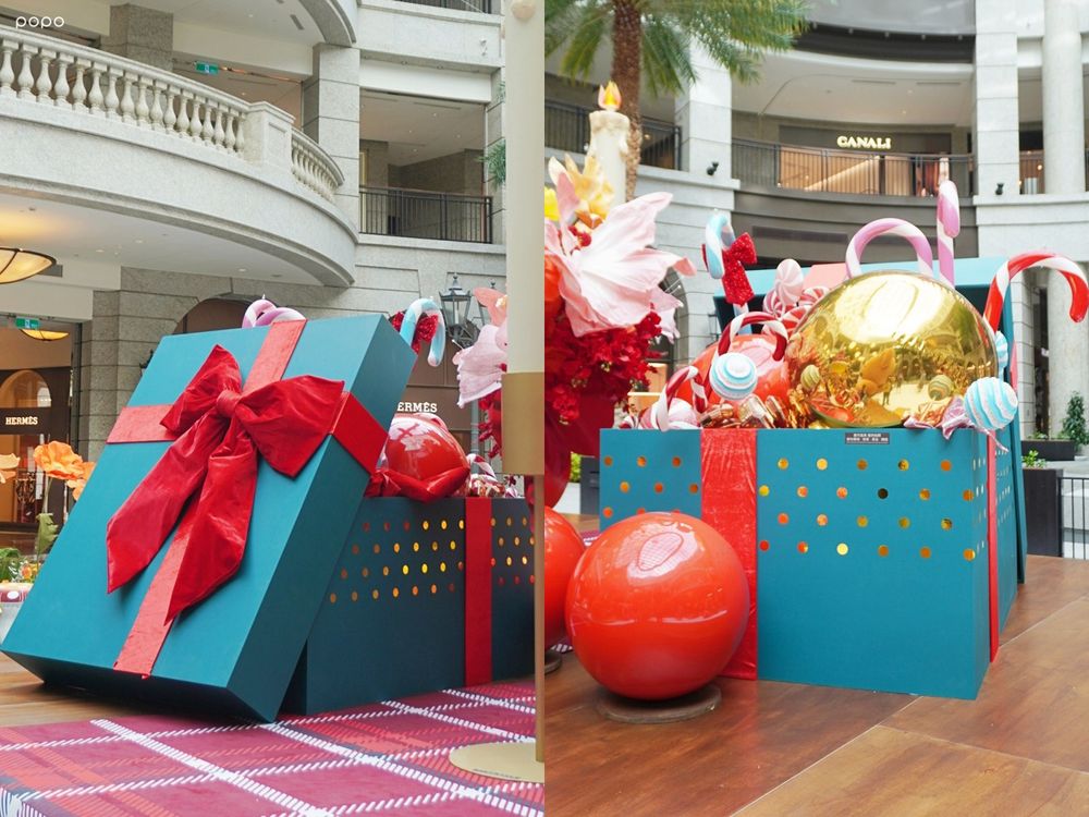 BELLAVITA聖誕節打卡裝置來了！「聖誕饗宴」巨大熊熊+滿滿大餐可愛瘋、還有爆美紅色系聖誕樹要拍！-13