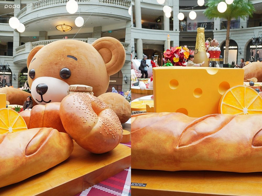 BELLAVITA聖誕節打卡裝置來了！「聖誕饗宴」巨大熊熊+滿滿大餐可愛瘋、還有爆美紅色系聖誕樹要拍！-14