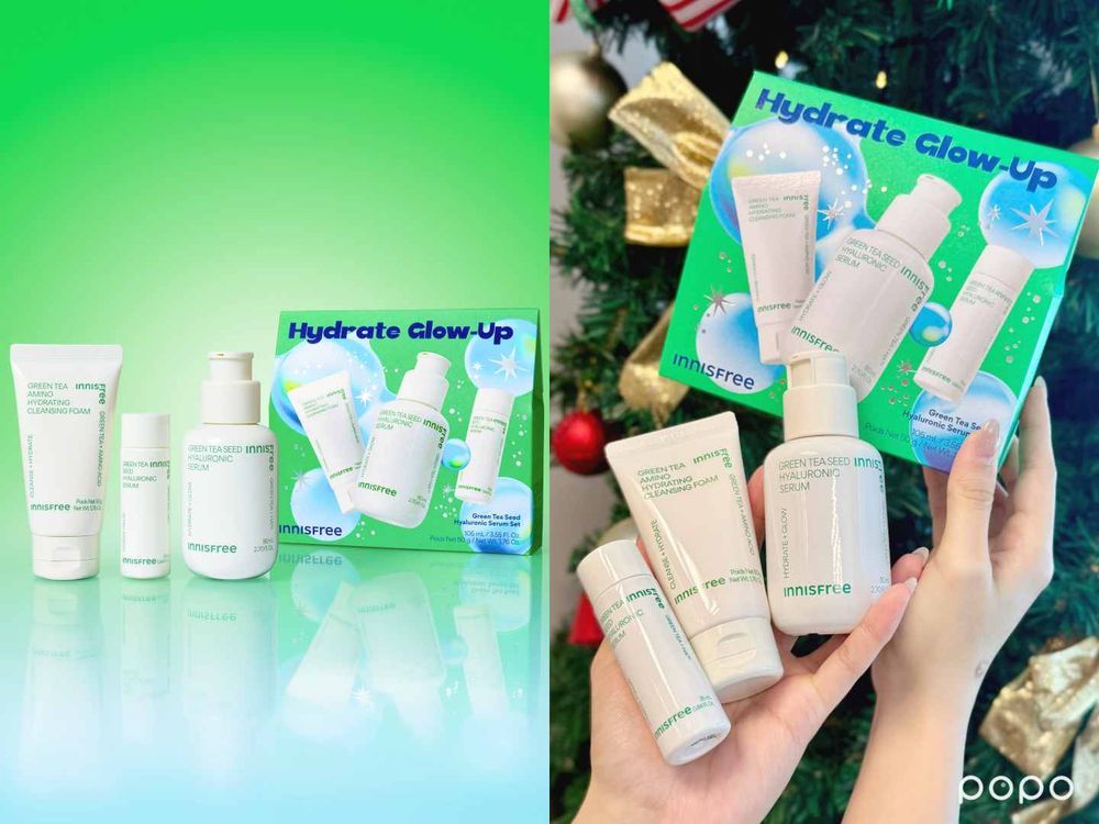 2025千元聖誕交換禮物推薦！珉奎最愛INNISFREE綠茶籽&美白精華、PDRN安瓶超值入組，滿額還有聖誕糖果包裝！-4