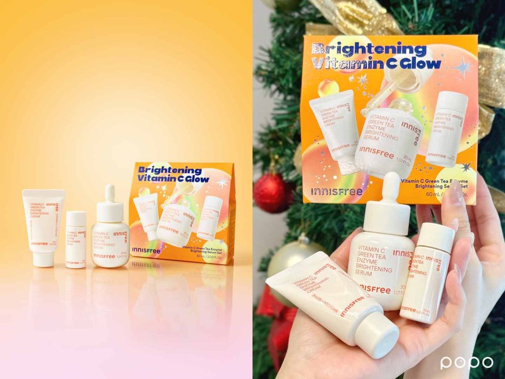2025千元聖誕交換禮物推薦！珉奎最愛INNISFREE綠茶籽&美白精華、PDRN安瓶超值入組，滿額還有聖誕糖果包裝！-7