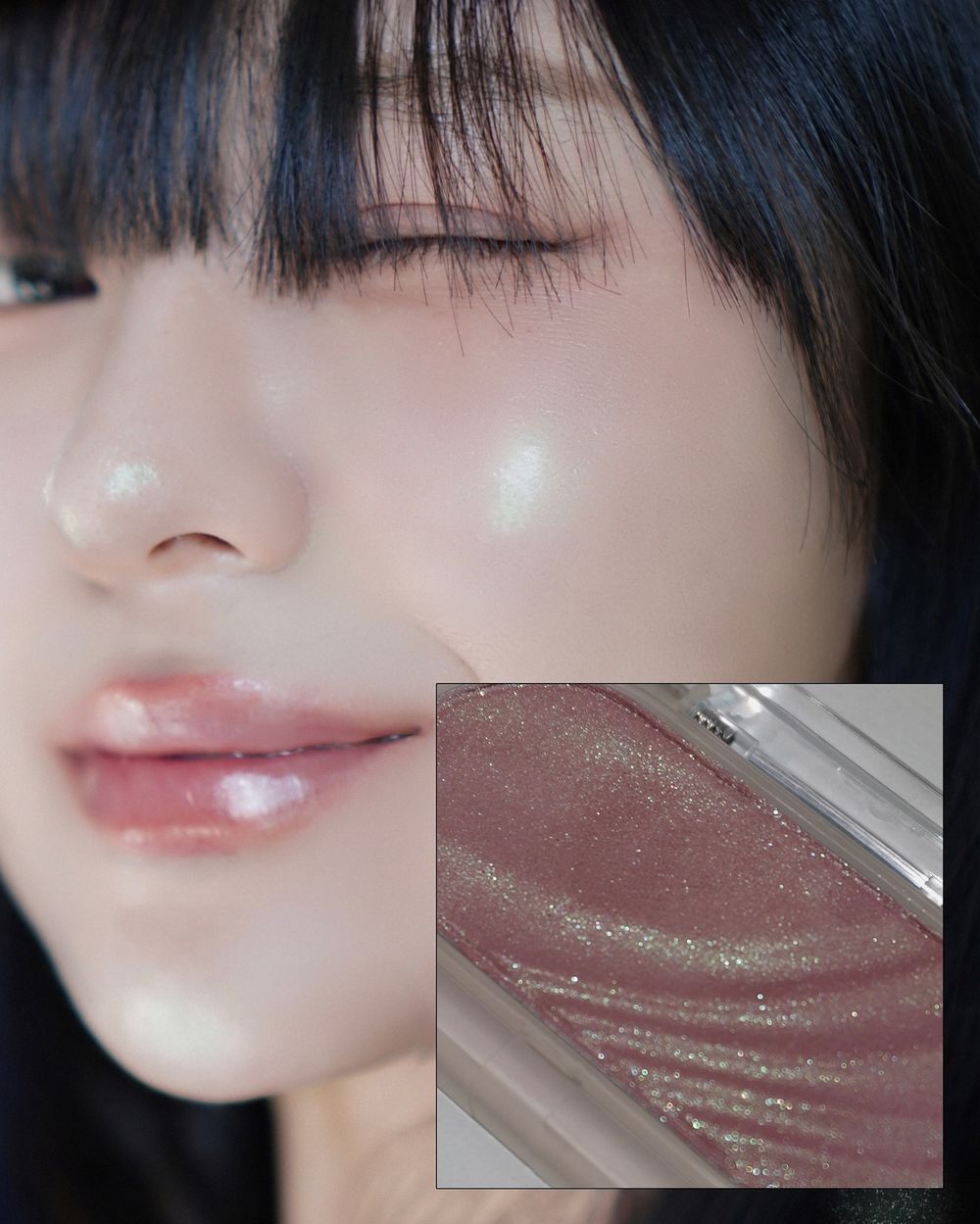 上市秒熱賣缺貨！韓女人手一顆「閃鑽腮紅霜」裸淡米杏灑滿粉色珠光，打亮＋頰彩一顆搞定，人氣化妝師激推、怎麼畫都美成仙！-15