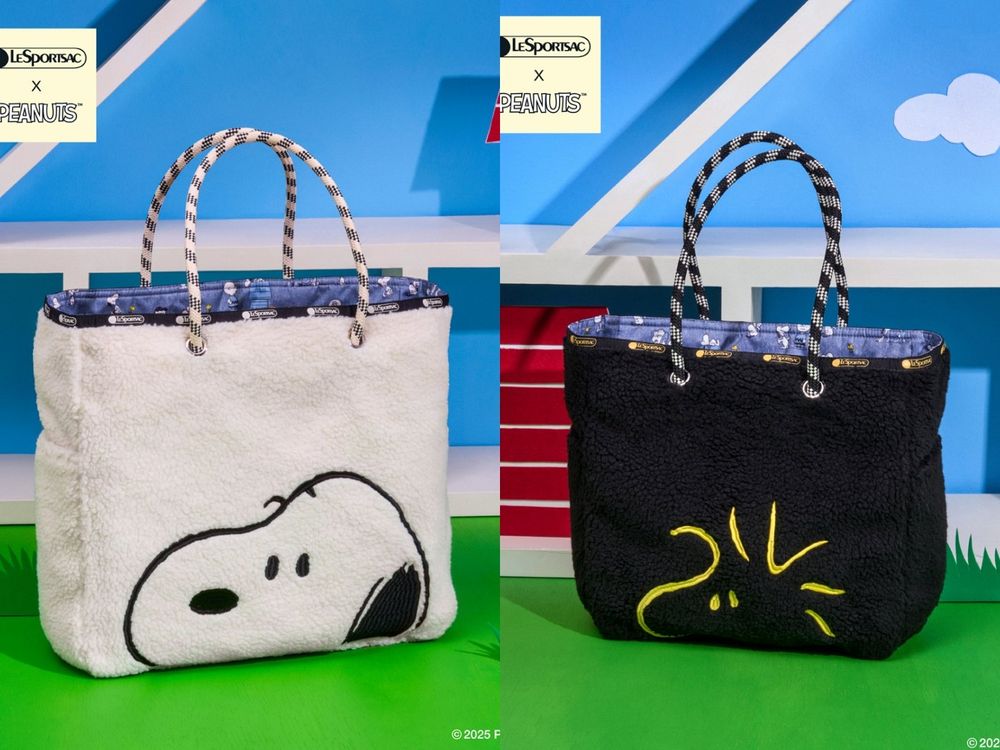 史努比聯名買不完！LeSportsac X PEANUTS聯名回歸！羊羔絨史努比托特包可愛爆炸！-8