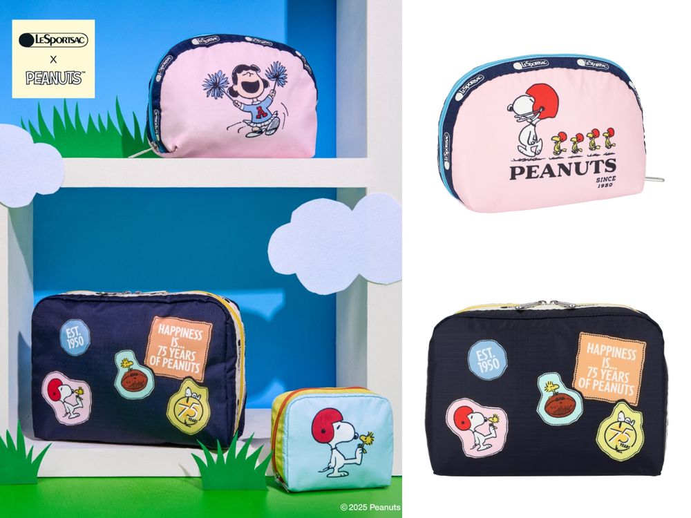 史努比聯名買不完！LeSportsac X PEANUTS聯名回歸！羊羔絨史努比托特包可愛爆炸！-11