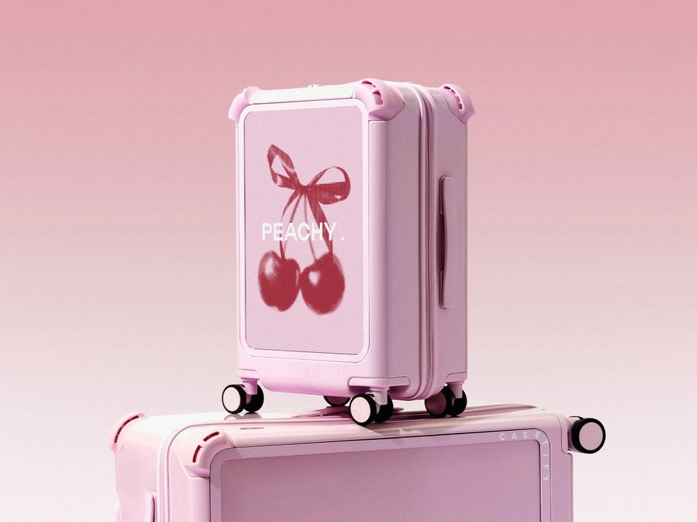 史上最夢幻行李箱！CASETiFY行李箱首推「棉花糖粉色」連太妍、Karina都愛上！-9