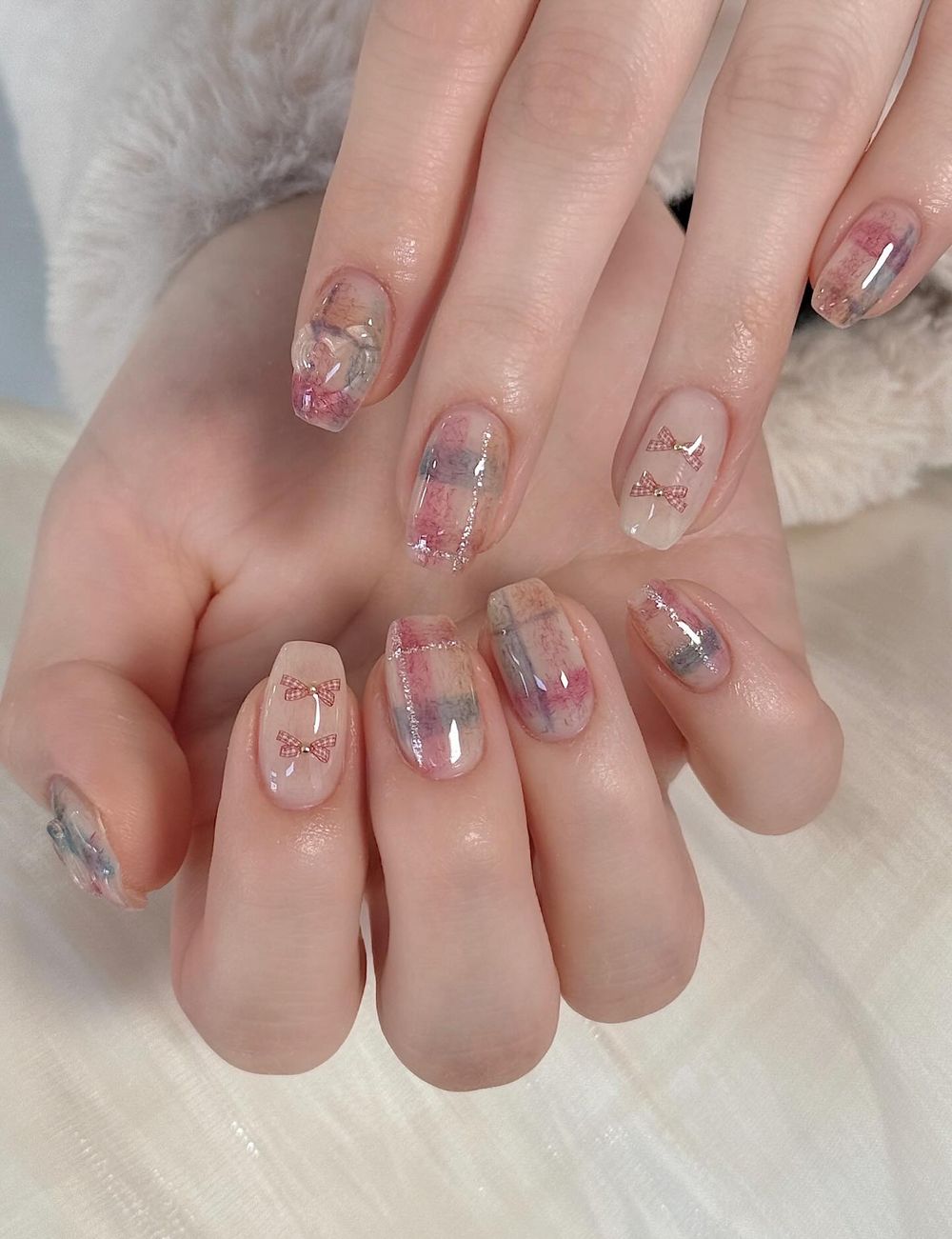 2025冬季毛衣風美甲目錄！韓國女生瘋傳12款「治癒系毛呢指彩」柔霧又顯白，試過一次就回不去！-2