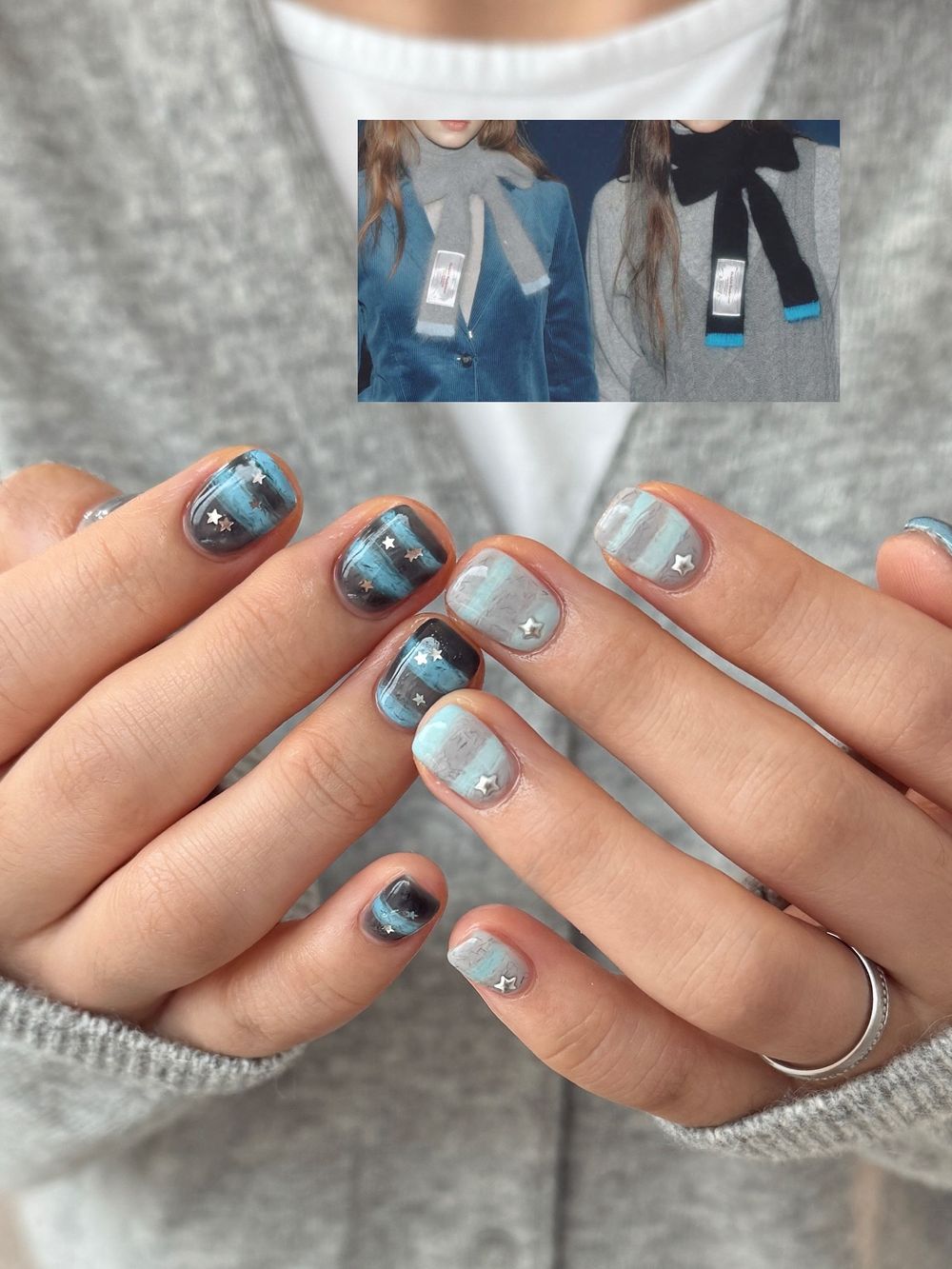 2025冬季毛衣風美甲目錄！韓國女生瘋傳12款「治癒系毛呢指彩」柔霧又顯白，試過一次就回不去！-12