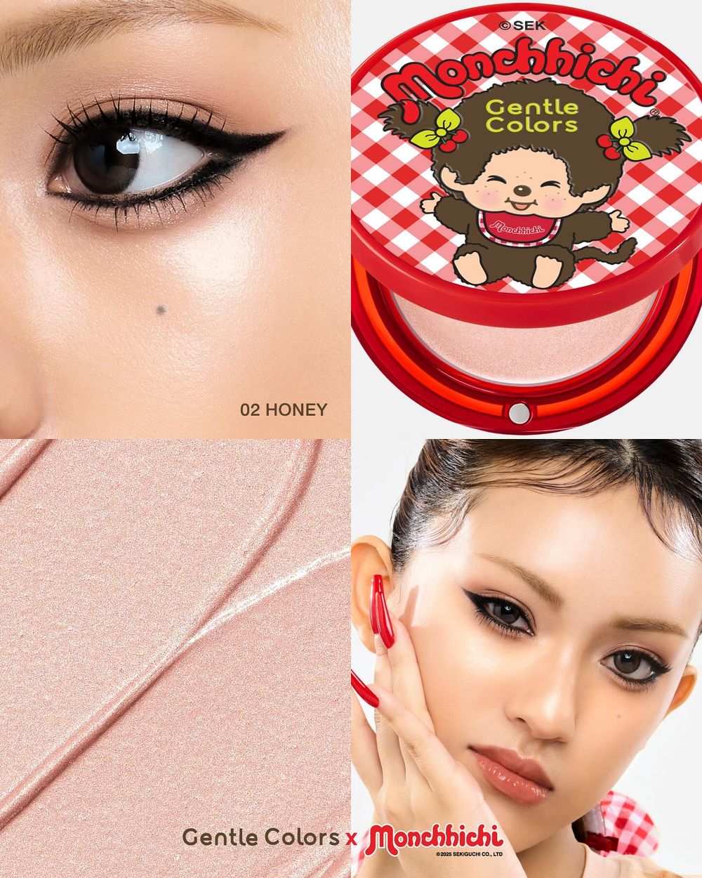 LISA最愛蒙奇奇出彩妝啦！Gentle Colors聯名彩妝系列登場「奶油霧感腮紅＋打亮膏」，萌力爆擊全套都想帶回家！-10