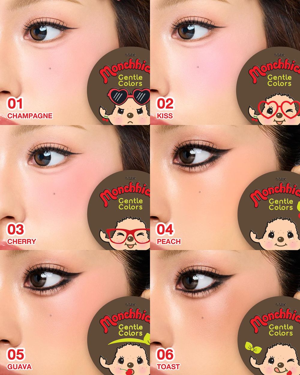 LISA最愛蒙奇奇出彩妝啦！Gentle Colors聯名彩妝系列登場「奶油霧感腮紅＋打亮膏」，萌力爆擊全套都想帶回家！-8