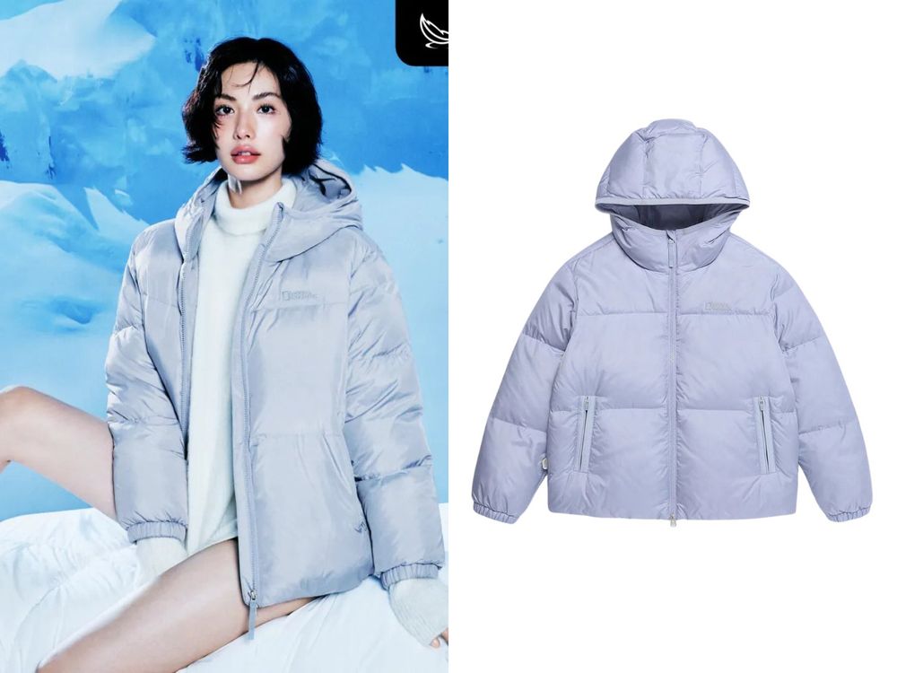 韓女冬天羽絨外套穿搭「不顯腫」秘訣藏在這！漆面款是今年關鍵字、上短下長比例直接瘦一圈！-3