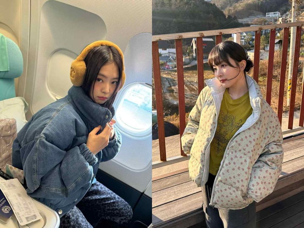 韓女冬天羽絨外套穿搭「不顯腫」秘訣藏在這！漆面款是今年關鍵字、上短下長比例直接瘦一圈！-11