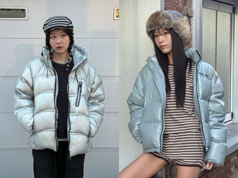 韓女冬天羽絨外套穿搭「不顯腫」秘訣藏在這！漆面款是今年關鍵字、上短下長比例直接瘦一圈！-21