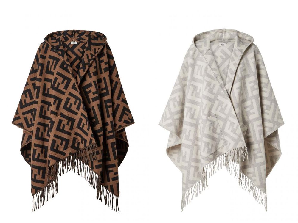 宋雨琦化身冬季精靈！FENDI全新「斗篷、披肩」太美！連帽白披風超夢幻、老花款成粉絲最愛！-4