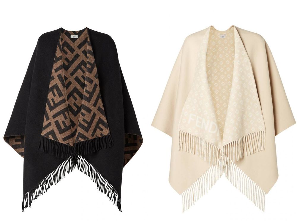 宋雨琦化身冬季精靈！FENDI全新「斗篷、披肩」太美！連帽白披風超夢幻、老花款成粉絲最愛！-5