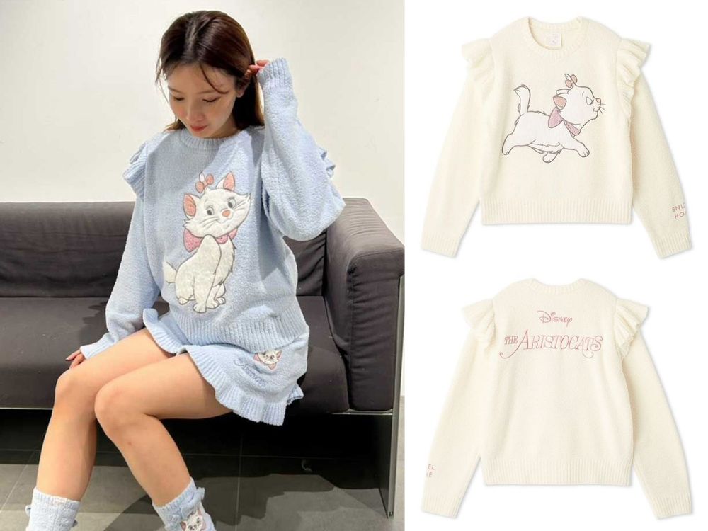 日妞愛牌SNIDEL HOME再出招！全新「瑪麗貓聯名」可愛爆擊！印花家居服、吸水帽...每款都想要！-4