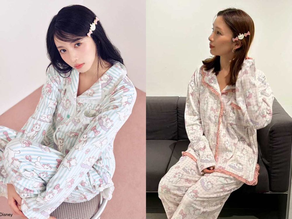 日妞愛牌SNIDEL HOME再出招！全新「瑪麗貓聯名」可愛爆擊！印花家居服、吸水帽...每款都想要！-6