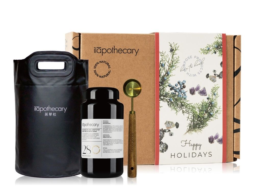 英國皇室同款聖誕禮盒！英草社「藍鬱晚香、濃情蜜意系列、紫晶鎂夢好眠浴鹽」節慶組合，人氣療癒香氛保養、趁現在買超划算！-7
