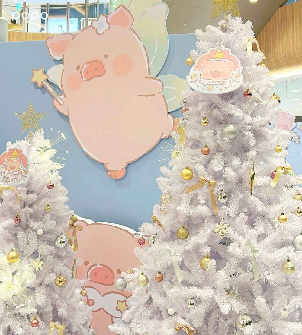 罐頭豬LuLu冬季快閃店在台中！「50公分泰迪Lu玩偶&聖誕系列吊飾」太可愛、買盲盒再送Q翻收納盒！-4