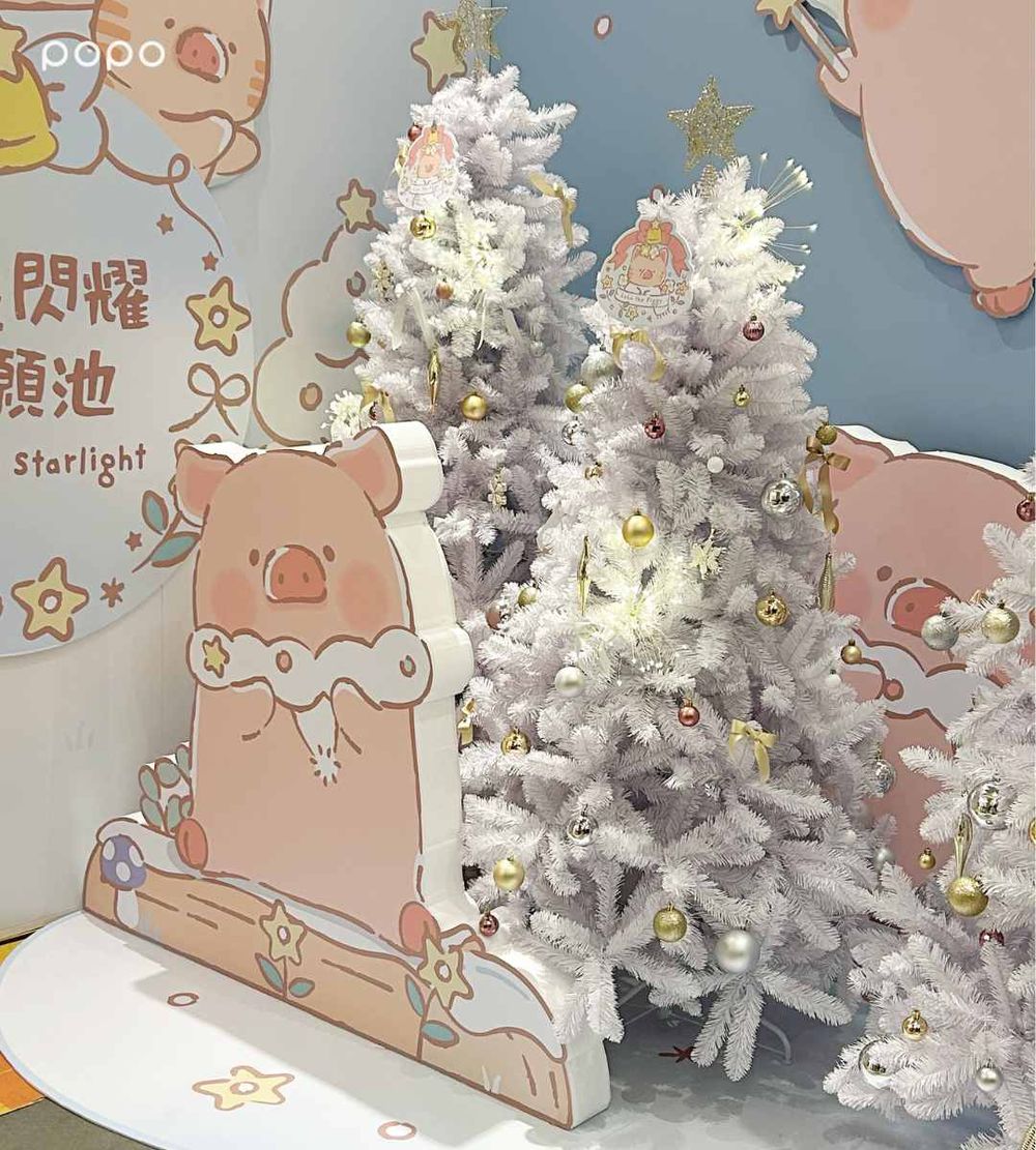 罐頭豬LuLu冬季快閃店在台中！「50公分泰迪Lu玩偶&聖誕系列吊飾」太可愛、買盲盒再送Q翻收納盒！-5