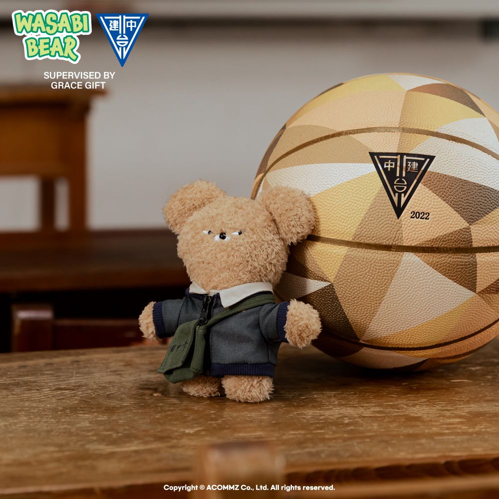 爆火IP「Wasabi Bear」聯名Grace Gift推出「建中紀念熊」母校制服小熊太可愛了！-12