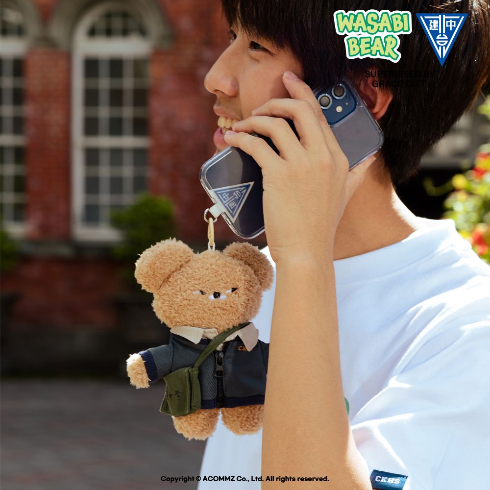 爆火IP「Wasabi Bear」聯名Grace Gift推出「建中紀念熊」母校制服小熊太可愛了！-4