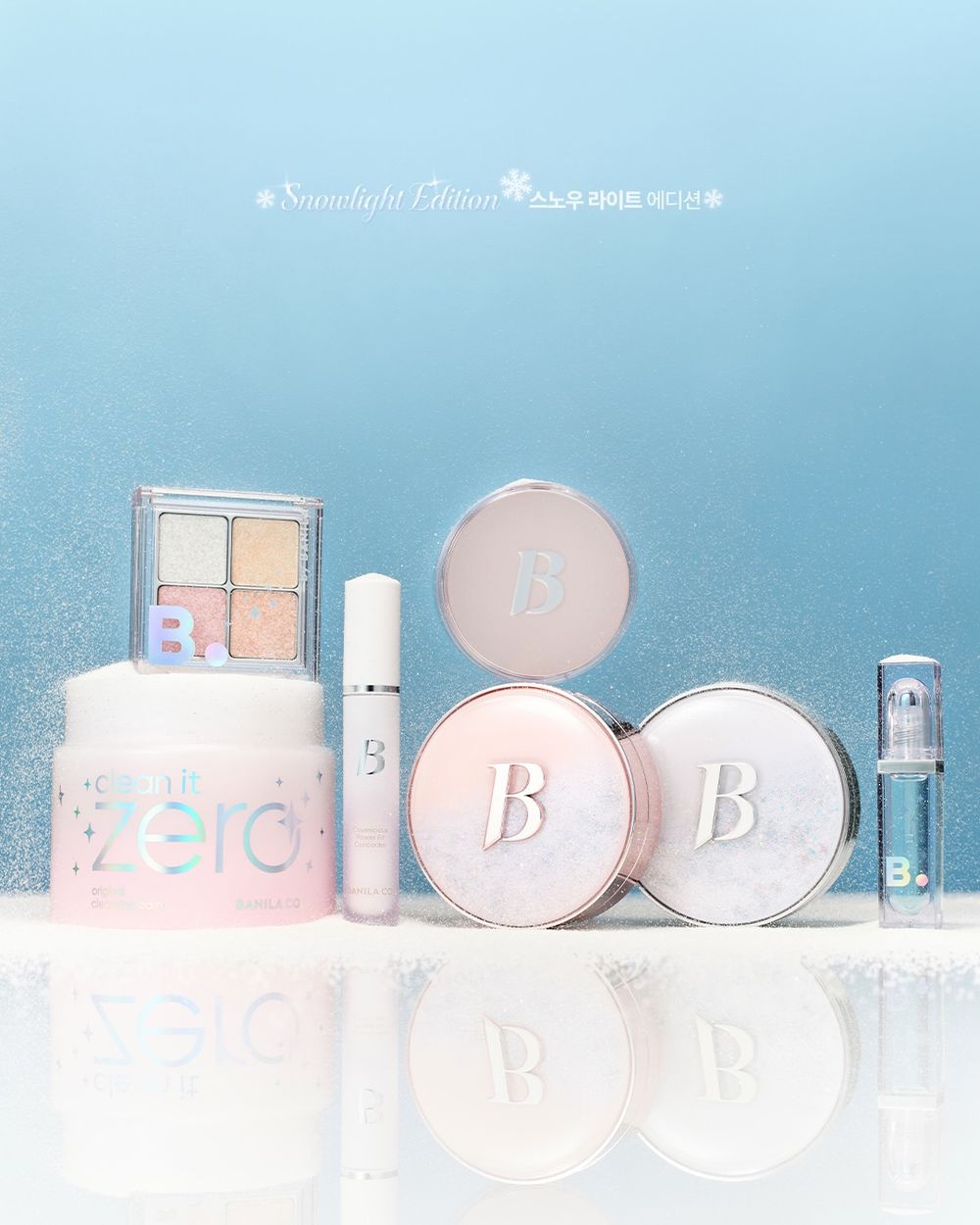 BANILA CO聖誕彩妝美瘋了！卸妝霜、氣墊粉餅換上冬日冰晶限量包裝，鑽閃寶石四色眼影根本仙氣擔當！-2
