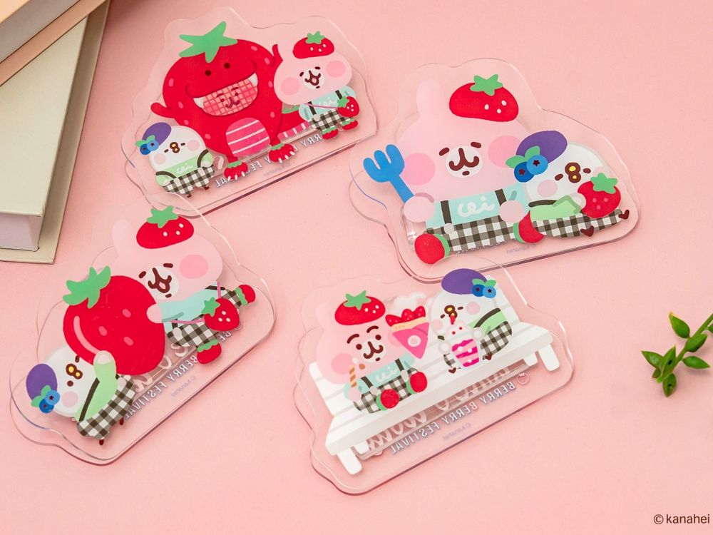 跟著兔兔去採草莓！卡娜赫拉的小動物快閃店「草莓兔兔證件套、鬱金香P助玩偶」全都想買！-3