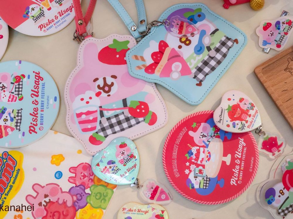 跟著兔兔去採草莓！卡娜赫拉的小動物快閃店「草莓兔兔證件套、鬱金香P助玩偶」全都想買！-13