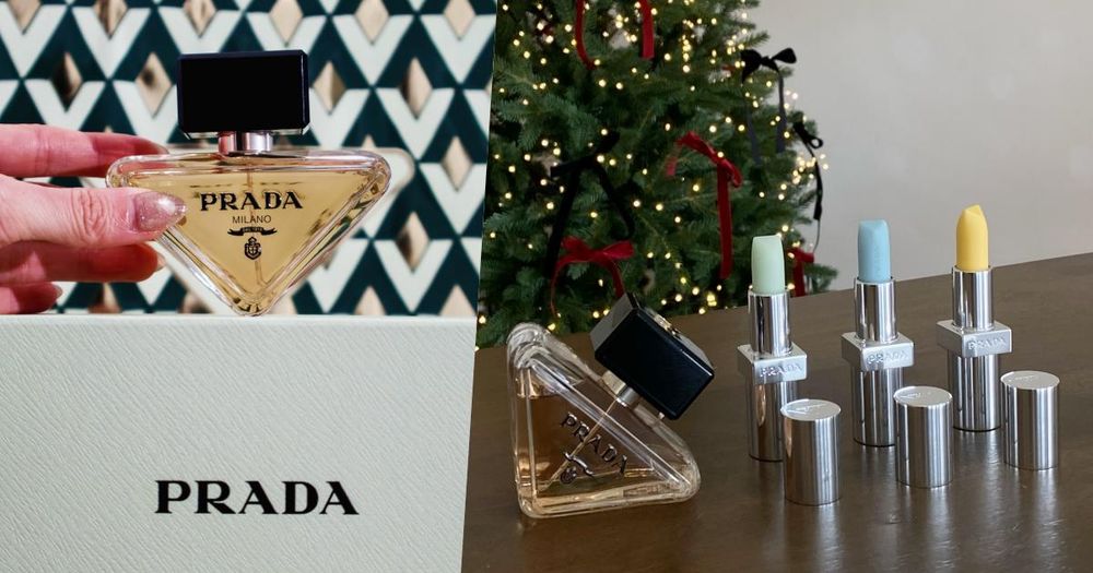 雙12百貨獨家優惠速報！PRADA Beauty聖誕禮盒首登場「潤唇膏雙入組、經典香氛彩妝禮盒」只要千元，這組真的心動！-1